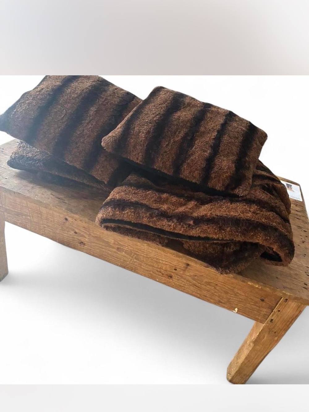 Dennis Basso Throw Blanket and Throw Pillow set NWOT